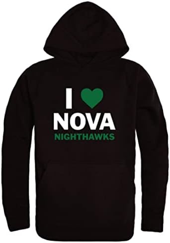 W רפובליקה אני אוהב את הצפון וירג'יניה קולג 'קולג' Nighthawks סווטשירטס קפוצ'ון