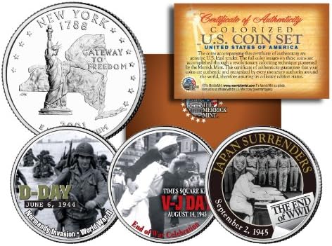 מלחמת העולם השנייה 3-Coin Set Ny Statehyl