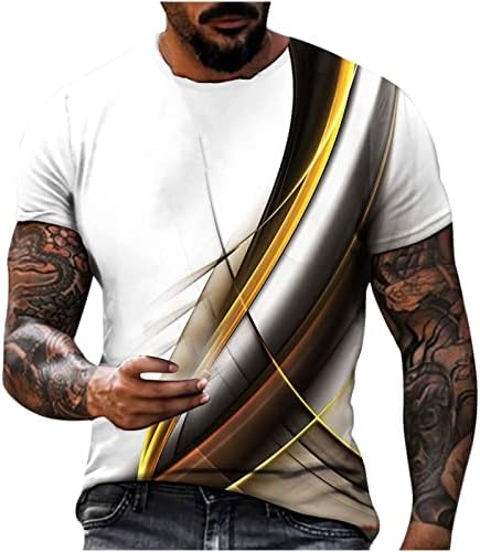 גודל פלוס גודל תלת מימד חולצות הדפס לגברים צמרות טי דיגיטליות גרפיות