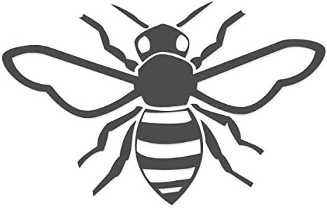 דבורת דבש רלוונטית של משחק מילים - מדבקות ויניל לשימוש חיצוני על מכוניות, טרקטורונים, סירות, חלונות ועוד - שחור 11 אינץ '