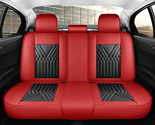 Qusadi 03 כיסוי מלא 5 חתיכות כיסויי מושב מכוניות עור סט מלא התאמה אוניברסלית לרוב המכוניות עם עור אטום למים באביזרי כיסוי מושב רכב ...