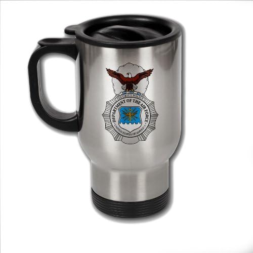 ExpressItbest ספל קפה נירוסטה ביותר עם תג כוחות אבטחת חיל האוויר האמריקני