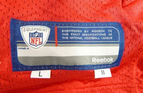 2011 San Francisco 49ers 45 משחק הונפק ג'רזי תרגול אדום L 29 - משחק NFL לא חתום משומש
