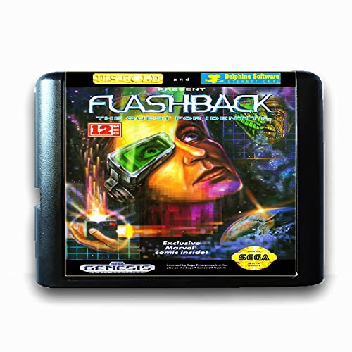 Lksya Flashback עבור SEGA 16 BIT כרטיס משחק עבור Mega Drive, עבור Genesis Pal USA JAP קונסולת משחקי וידאו