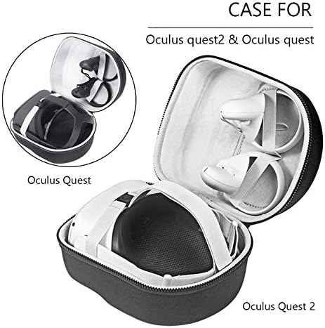 מארז Oculus Quest 2, ניידים קשיחים של Eva Pouch Cover Cover Cox תיבת תיבת נשיאה לתיק נשיאה של Quust Quest 2 VR אוזניות ואביזרים