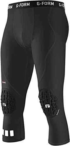 G -Form Pro 3/4 מכנסי דחיסה מרופדים - מכנסי אימון דחיסה לגברים