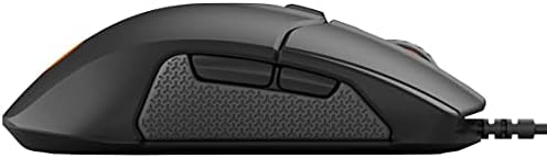 סטילסריס סנסאי 310 עכבר משחקים-12,000 מדד המחירים לצרכן אמת3 חיישן אופטי-עיצוב מותאם לשתי ידות-פיצול-לחצני הדק-תאורה אחורית, שחור