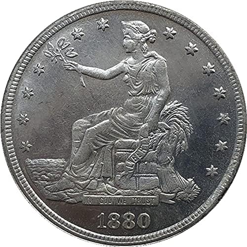 הטריקים המקוריים של פליז מטבעות ארהב מקוריים משנת 1880 ארהב מטבעות מצופה כסף מטבע זיכרון מטבע זיכרון מטבע זיכרון.