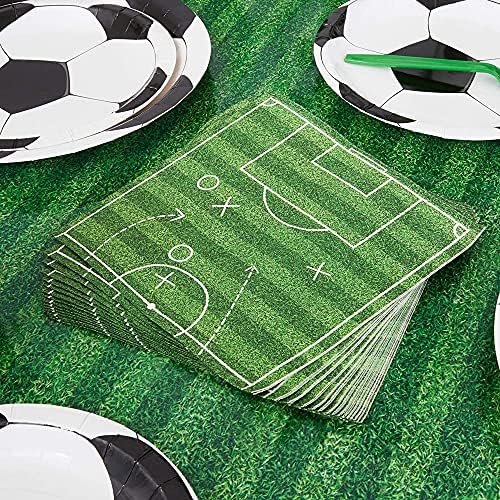 כדורגל מסיבת נייר מפיות עבור ספורט יום הולדת