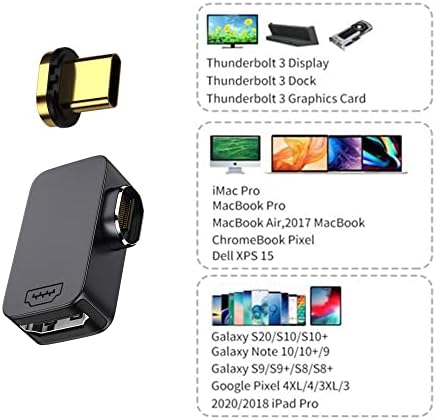 סוג xiwai סוג USB-C סוג C ל- HDMI HDTV צג ממיר מתאם זוויתי מגנטי 4K 2K 60Hz לטאבלט וטלפון ומחשב נייד