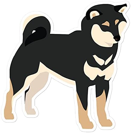 שחור ושזוף שיבה אינו כלב חובב חובב ויניל מדבקת