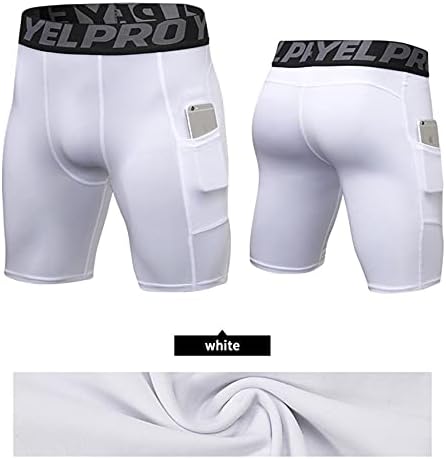Abtioyllz 3 מכנסי דחיסה של אריזה לגברים סטרץ 'מפעיל אימון אימון אתלטי שכבתי תחתונים תחתונים מכנסיים קצרים