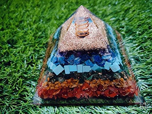 Aadhya Wellness Reiki פירמידה קריסטל טבעי רב-צבעוני אפנטורין פירמידה צ'אקרה ריפוי אבן חיובית אנרגיה חיובית ריפוי בריאות מחולל אנרגיה עושר