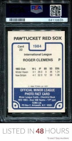 1984 TCMA Pawtucket Red Sox 22 ROGER CLEMEN