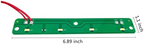Bydorunce W11043011 מקרר לוח LED LED עבור W10866538 AP6047972 PS12070396 ללא בית פלסטיק לבן