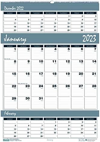 בית של דוליטל בר הארבור מחזר לוח שנה קיר חודשי, 22 x 31.25, סדינים לבנים/כחולים/אפור, 12 חודשים: 2023