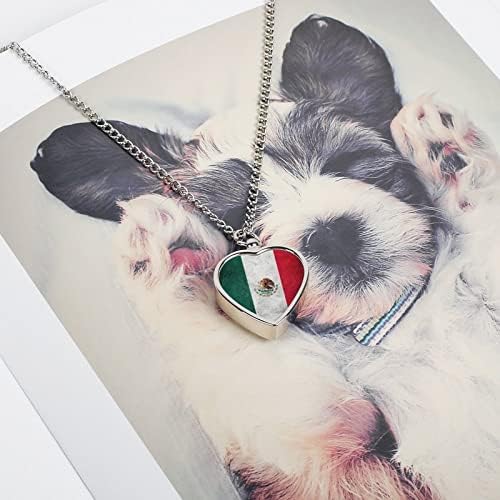 גראנג ' מקסיקו דגל לחיות מחמד שריפת גופות תכשיטי עבור אפר זיכרון כד שרשרת תליון מזכרת עבור כלב חתול