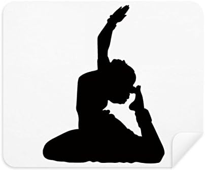 רקדנית אמנות טווס יוגה ספורט ניקוי בד מסך מנקה 2 יחידות זמש בד