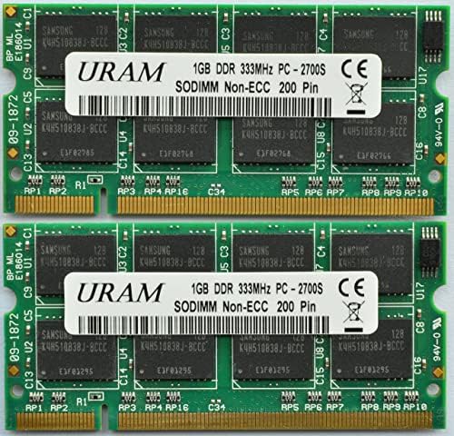 Uram ddr ram ddr1 2 ג'יגה 333Mhz PC2700 200 סיכה מודול זיכרון שבב סמסונג למחשבים ניידים/מחברות