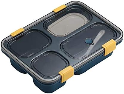 תיבת בנטו בתא פלסטיק בשכבה אחת, קופסת ארוחת צהריים ניידת לניתוח 4 תא למבוגרים, קופסת ארוחת צהריים אטומה Z-2020-8-8-25