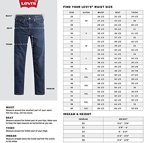 מכנסי ג ' ינס בגזרה דקה לגברים של לוי 527