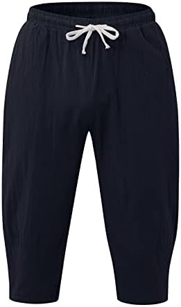 מכנסיים מחודדים בתוספת גודל טיולים זכריים מפוצלים מכנסי מותניים אלסטיים אופנתיים קיץ מגניב בגיס בצבע אחיד