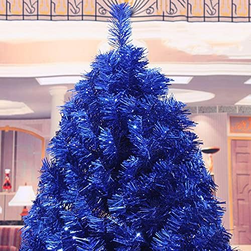 WJXBOOS עץ חג המולד לפי גובה 4ft 5ft 6ft 7ft 8ft, עץ חג המולד כחול כחול עץ חג המולד מלאכותי עץ חג המולד מוצפן
