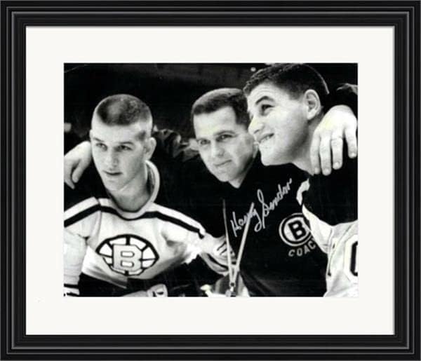 הארי סינדן עם חתימה 8x10 תמונה SC4 Matted & Framed - תמונות NHL עם חתימה