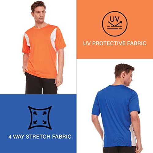 חולצות אתלטיות לגברים יבש חולצות טריקו-טריקו לחות של אנשי חולצות אימון לחולצות לחדר כושר חולצה 1 & 2 חבילה