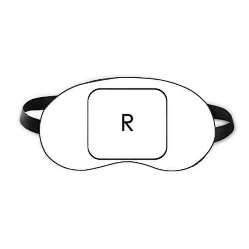 סמל מקלדת R מגן עיניים שינה רך לילה כיסוי גוון כיסוי עיניים