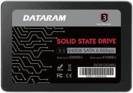Dataram 240GB 2.5 אינץ 'כונן SSD כונן מצב מוצק תואם ל- ASROCK fatal1ty x370 Gaming-ITX/AC