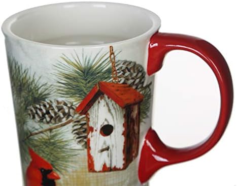 טופדורן חג המולד קרמיקה נסיעות ספל קפה כוס לאטה ספל עם מכסה וקופסת מתנה לחג, 17 עוז