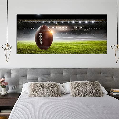 Chenoil מקרוב את הכדורגל האמריקני ספורט קנבס קיר ציורי אמנות תמונות הדפס אוויר למשרד ביתי ילדים בנים חדר עיצוב 20 x40