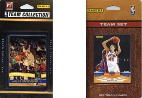 NBA New York Knicks 2 ערכות צוות כרטיסי מסחר מורשות שונות