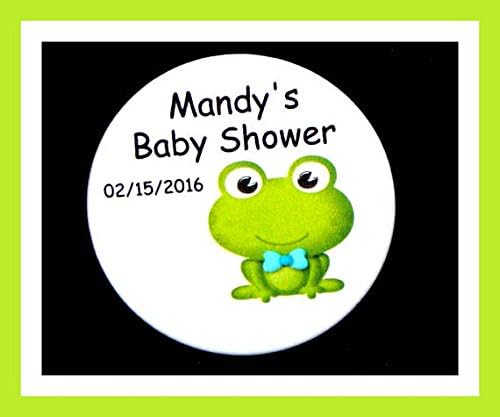 מקלחת לתינוקות מותאמת אישית מעדיפה חדדות כפתור צפרדע - 2.25 - סט של 10
