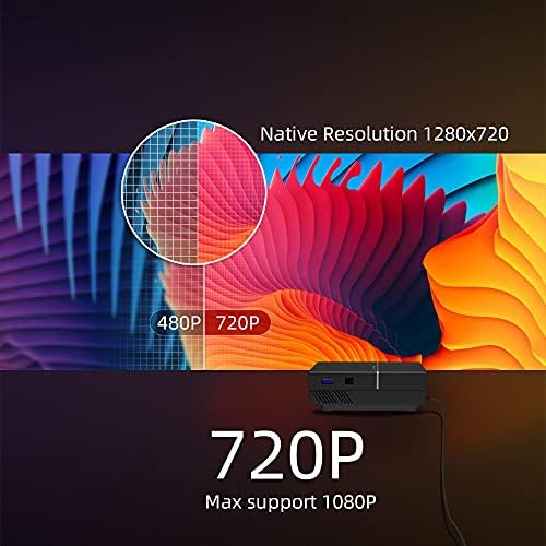ZLXDP K8 MINI LED וידאו נייד 1080p 150 אינץ 'מקרן דיגיטלי לדיגיטל לקולנוע 3D 4K