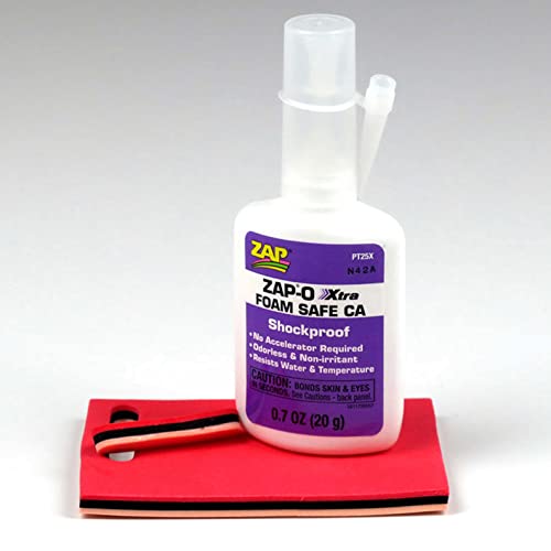 Zap Glue Zap-O xtra קצף בטוח דבק Ca .7 oz paapt25x ca's