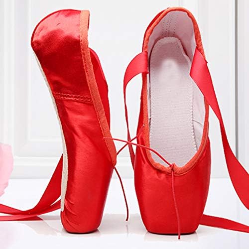 UNPAFCXDDYIG בנות נשים ריקוד בלט נעלי נעלי סאטן פוינט נעלי נעלי סאטן