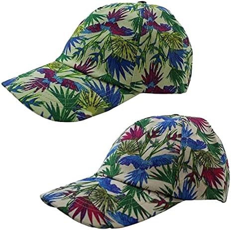 רמי קולב מבוגרים מגוונים הדפס טרופי 6 כובע פאנל ספורט קוקו קוקו חבילת כובע של 6
