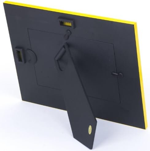 מציג 2 את מסגרת הצילום הצבעונית עם גבול פנימי כסף, 4X6 אינץ ', אדום/סגול/צהוב, 6 חבילה