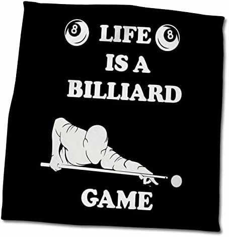 3drose Billiard Snooger Design With Life הוא משחק ביליארד - מגבות