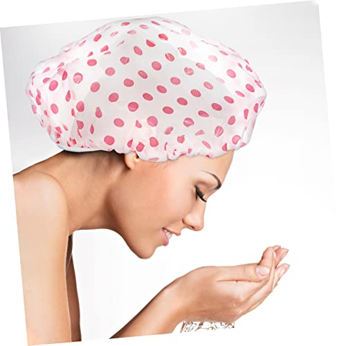 מרפא 6 יח 'נקודה טורבנים מרופדים בסאטן לנשים לנשים רחצה כובע שיער כובע מקלחת שמפו שמפו חד פעמי