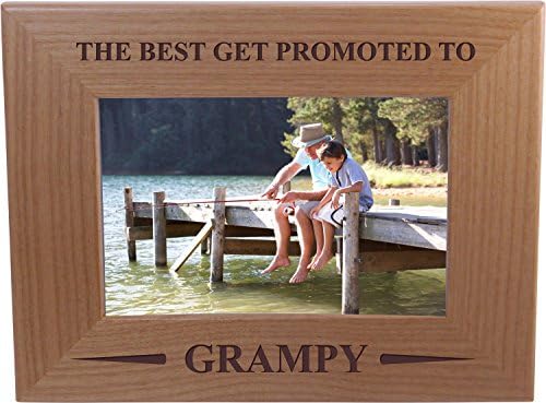 רק הטוב ביותר מקודם Grampy - מסגרת תמונה עץ בגודל 4x6 אינץ ' - מתנה נהדרת ליום האב, יום הולדת לאבא, סבא, סבא, פאפא, בעל
