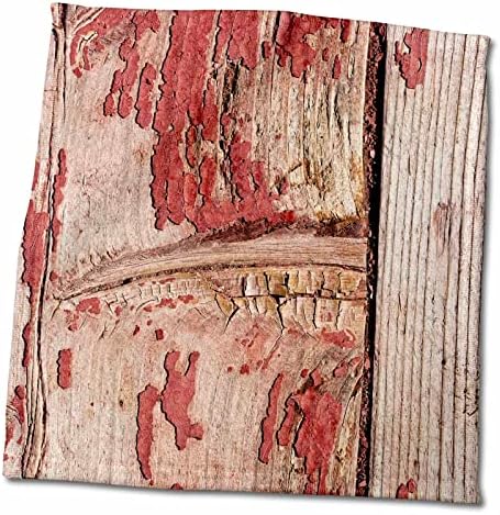 תמונת 3 של מרקם עץ גראנג 'מואר, קשר ארוך, צבע אדום - מגבות