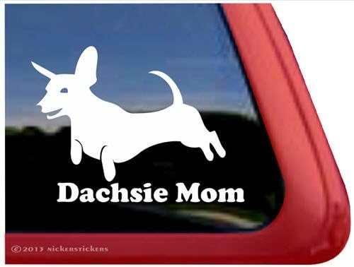 אמא של דאצ'סי - מדבקת מדבקות חלונות ויניל כלבים