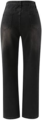 אילוגו רטרו ג 'ינס נשים מכנסיים גבוהה מותן רחב רגל מכנסיים גבוהה רחוב ג' ינס עיקרון מכנסיים