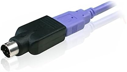 USB ל- PS2, COOSO USB2.1 נקבה ל- PS/2 מתאם זכר SY-USB-PS2, שחור/5 פאק