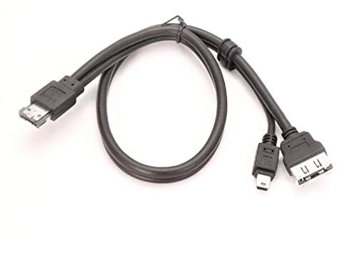 כבלים של מיקרו סאטה ESATA+כבל משולב USB לנקבה ESATA ו- USB מיני