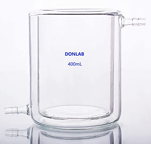 כוס זכוכית 010 ליטר 10000 מיליליטר / 10 ליטר כוס עם מעיל תחתון שטוח שכבה כפולה כוס תגובת מעבדה