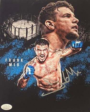 פרנק מיר החתום על UFC Ultimate Fighting אליפות/קולאז 'MMA 8x10 Photo- JSA היה עד - תמונות UFC עם חתימה